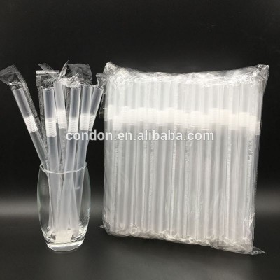 Plastic drinking cup straws